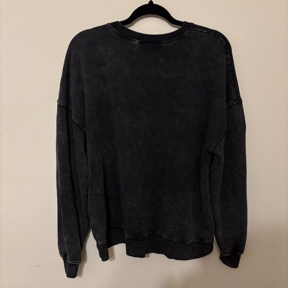 Women's Oversized Sweatshirt - Wild Fable™ Black XS: Heavyweight Fleece, Dolman - Picture 2 of 4